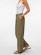 Women's Trousers in Loose Fit Green