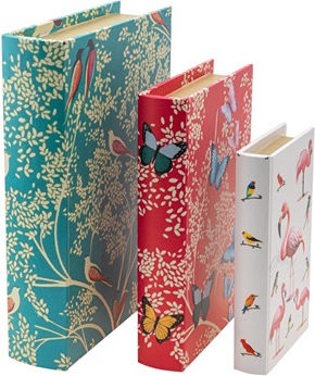 Zen Collection Set of Decorative Boxes in Book Shape 3 Pieces