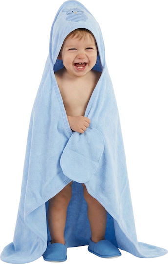 Pamuk Baby Βρεφική Κάπα-Μπουρνούζι με Κουκούλα 74x100εκ.