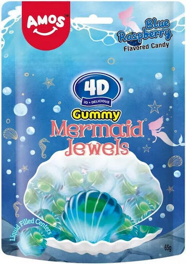 Amos 4d Fruit Gummy Mermaid Jewels 65g