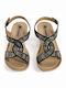 Damen Anatomische Schwarze Sandalen BVBN0300