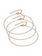 Verorama Set Neck Chains Made of Gold Plated Stainless Steel
