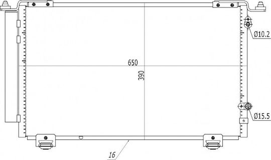 Кондензатор Климатик Авенсис 2.0 03 88450-05120