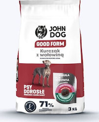 John Dog Gutes Form Trockenfutter für Hunde 3kg John Dog Gutes Form Trockenfutter für Hunde 3kg