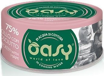 Oasy Love Wet Cat Food in Cans with Chicken and Ham 70g
