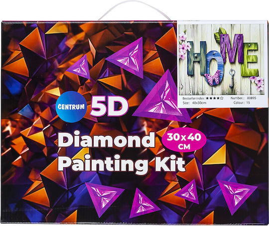 Centrum 5d Diamond Mosaic Kit 'home' 30x40cm 80895