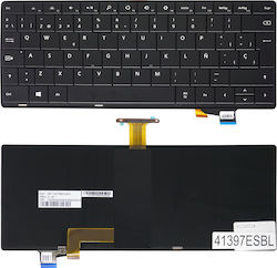 Spanish Laptop Keyboard For Microsoft Surface Pro 3 Rd2-00080 Rf2-00043 Rf2-00001 Rd2-00107 R9q-00001 Rd2-00079 Rd2-00077 Es Backlit Black Code 41397esbl