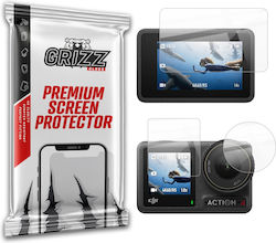 Grizzglass Hybridglass Tempered Glass Screen Protector Dji Osmo Action 4 Sports Camera Transparent