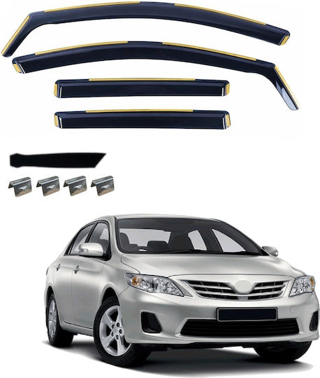 Комплект Автомобилни Ветробрани Отпред И Отзад За Toyota Corolla 4 Бройки