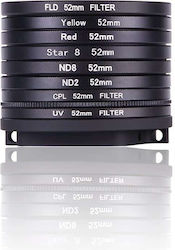 10-in-1 Filter Kit Gopro Hero 5 6 7 Hero 2018 52mm Adapter
