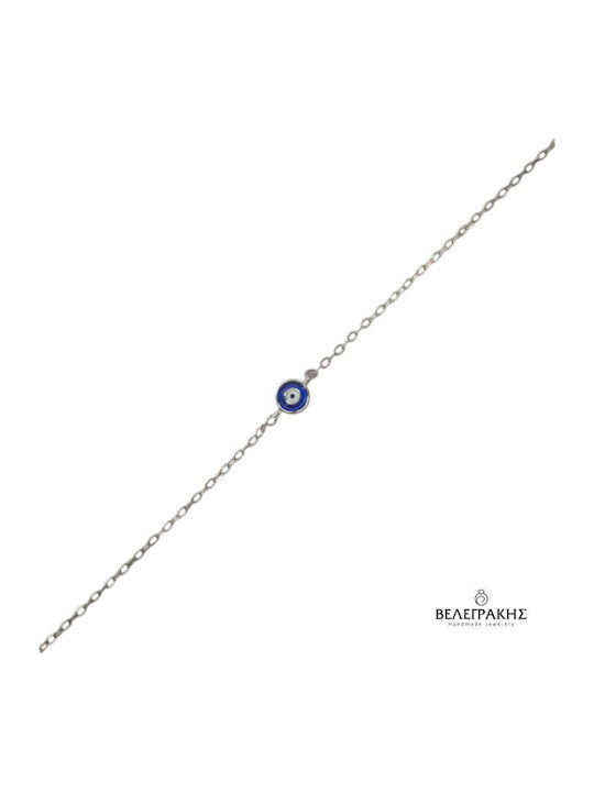 Velegrakis Women's Bracelet with Eye Design in Silver