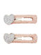 Alouette Glitter Kinder Haarspangen mit Haarspange Herz 2Stücke