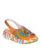 Women's Flat Sandals Orange Nikito 83
