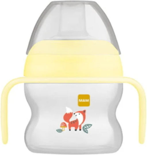 Mam Starter Cup Baby Trinklernbecher Kunststoff Gelbe für 4m+ 150ml