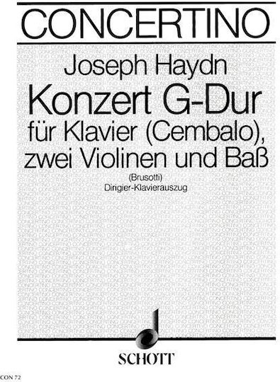 Joseph Haydn – Κοντσερτίνο Σολ Μείζονα Hob Xviii:9 Τσέμπαλο 2 Βιολιά & Κοντραμπάσο