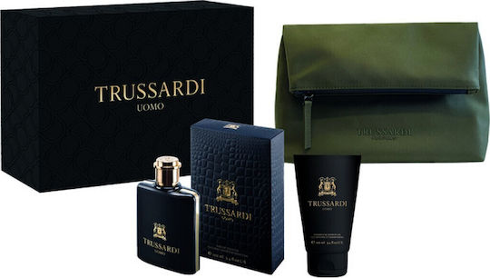Trussardi Uomo Set Bărbătesc cu Eau de Toilette 3 Bucăți