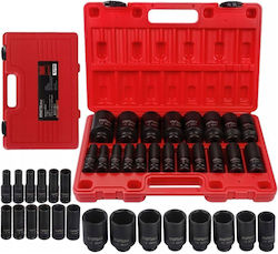 Kraft&dele Kd11867 Extended Impact Sockets Set ½" 10 38 Mm 20 Pieces Kraft&dele Kd11867 Extended Impact Sockets Set ½" 10 38 Mm 20 Pieces