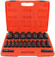 Verke V39463 Extended Impact Socket Set 1/2" 10-38 Mm 20 Pieces