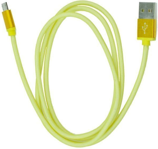 Regulär USB 2.0 zu micro USB Kabel Gold 1 Stück