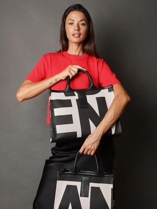 Crosstote Ea Logo Γυναικεία Τσάντα Χειρός Μπεζ