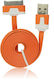 Flat USB to 30-Pin Cable Orange 1 Piece