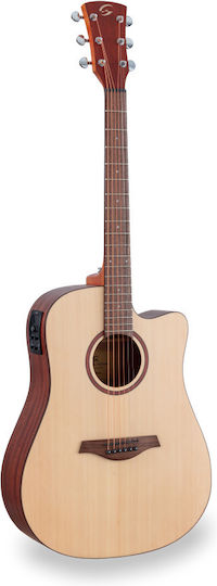 Soundsation Ακουστική Κιθάρα Cutaway Spruce / Walnut
