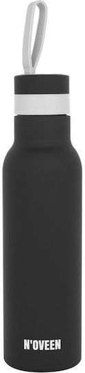 N'Oveen Μπουκάλι Θερμός Ανοξείδωτο 500ml stainless steel double wall Black