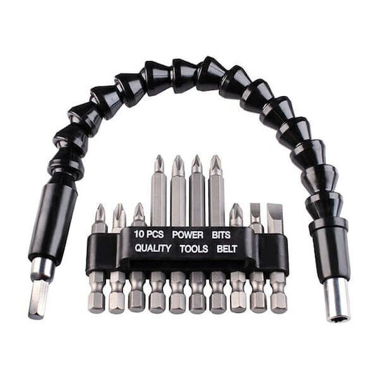 Einhell-kwb Bit Set Flexible Shaft 11 Pieces