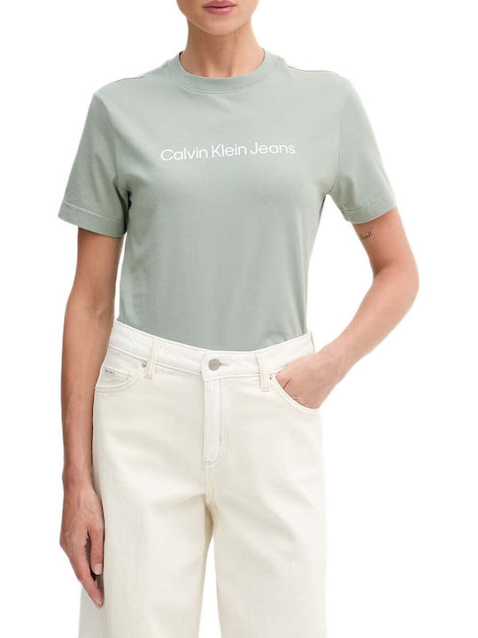 Calvin Klein Γυναικείο T-shirt Πράσινο