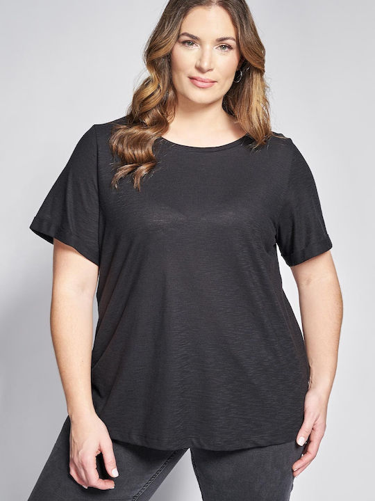 Bluza Damă Polo Mâneci Scurte Neagră