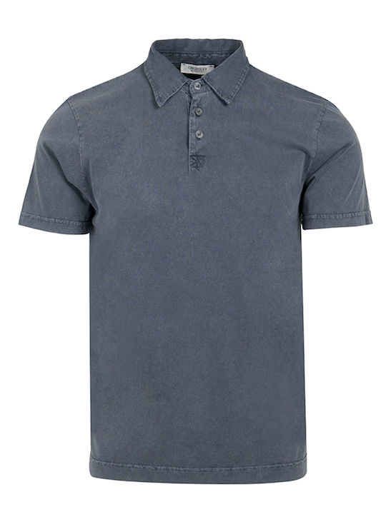 Polo Men's Short Sleeve Blue Blouse