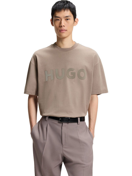 Hugo T-shirt Καφέ