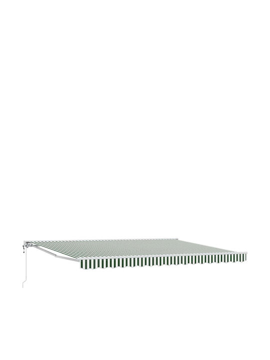 vidaXL Cort Terasă Cu LED Verde 4x3m