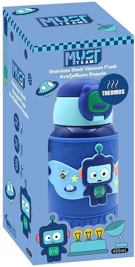 Must Team Kids Water Bottle Thermos Stainless Steel with Straw 500ml