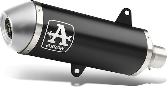 Arrow Exhaust Aluminium Dark Urban Steel End Cap Zontes Zt368-g '25-'26 53553an.alum Dark