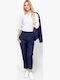Damen Stoffhose Navy