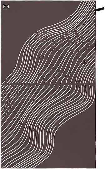 Beauty Home Art 2294 Microfiber Towel Body 200gr/m² Double-Sided Brown 160x90cm