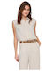 Long Sleeve Women's Linen Ecru Shirt