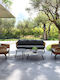 Garten- und Outdoor-Möbelsets 5 Stück Grau mit Kissen