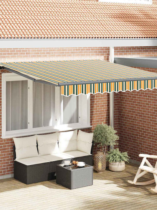 vidaXL Cort Terasă Verde 3.5x2.5m