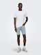Herren Shorts Denim Blauen