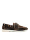 Δερμάτινα Ανδρικά Boat Shoes σε Καφέ Χρώμα