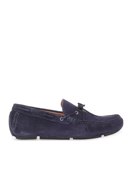 Suede Ανδρικά Loafers σε Μπλε Χρώμα