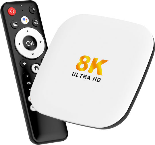 H96 Max TV Box M2 Plus 8K UHD с Wi-Fi USB 2.0 4GB RAM и 32GB Вградена Памет с Операционна Система Android 14.0 и Google Assistant