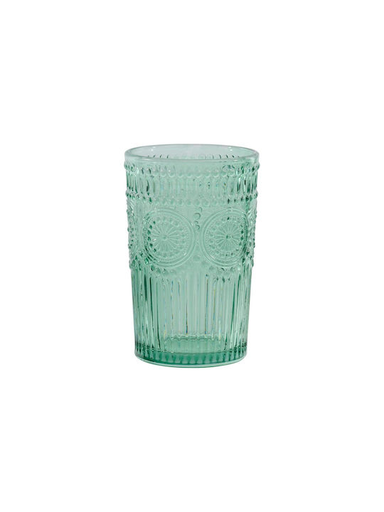 Water Glass Green S/4 Classic 360ml/7.8x12.6cm