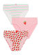 Minerva Strawberry Set Kids Panties Red-Pink