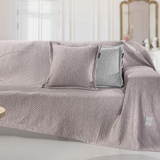 Guy Laroche Cooling Three-Seater Sofa Velvet Throw 170x300cm Throw Cooling Puro + Ma Guy Laroche Polyester 100% Polyester 100%