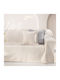 Guy Laroche Cooling Ριχτάρι Διθέσιου Καναπέ Βελουτέ 170x250εκ. Natural