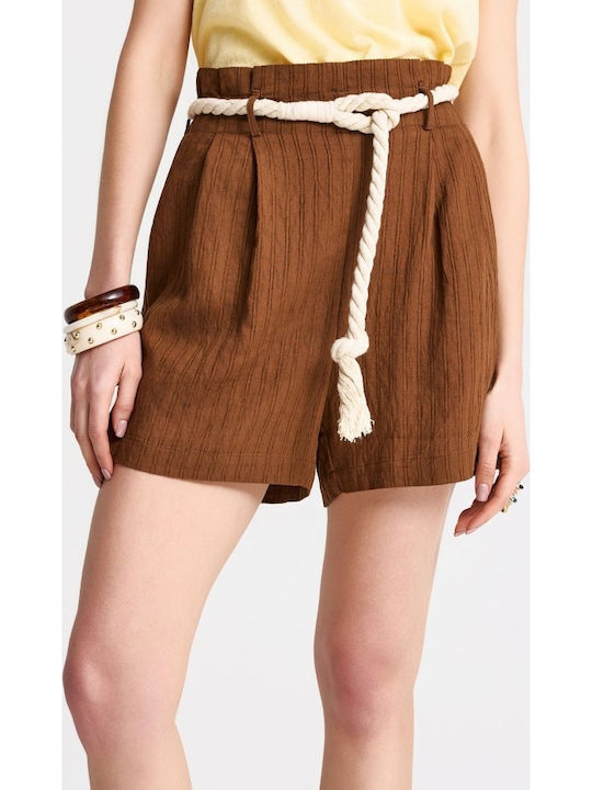 Funky Buddha Women's Brown Shorts FBL013-118-03...