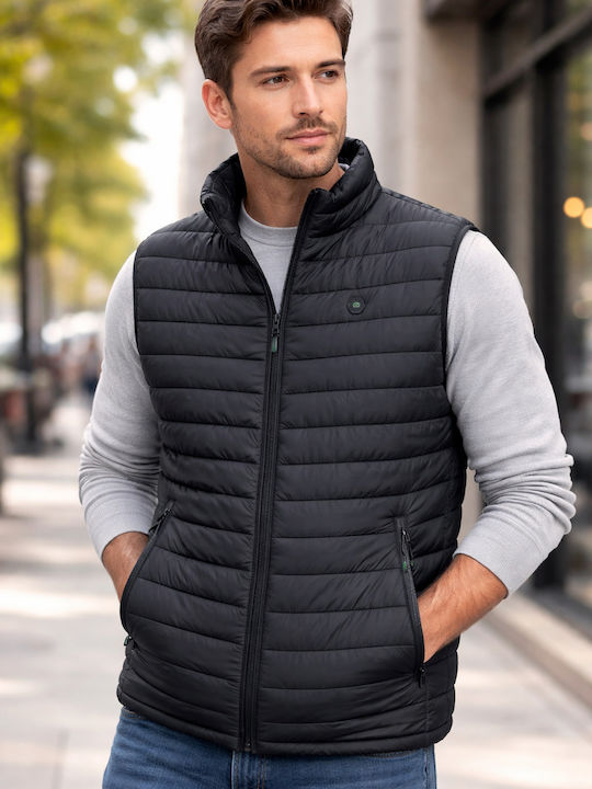 Double Sleeveless Jacket Black